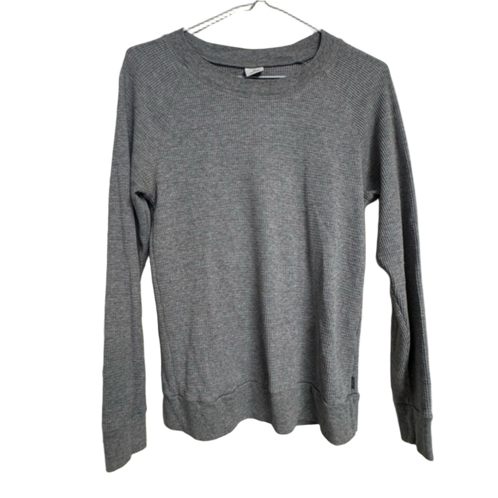 TNA Grey Waffle Knit Long Sleeve Shirt XXS